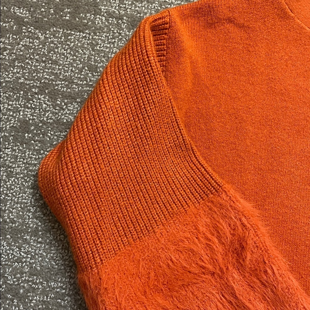 NWOT Anthropologie Colma Tunic Sweater in Orange Size XS - Picture 8 of 9